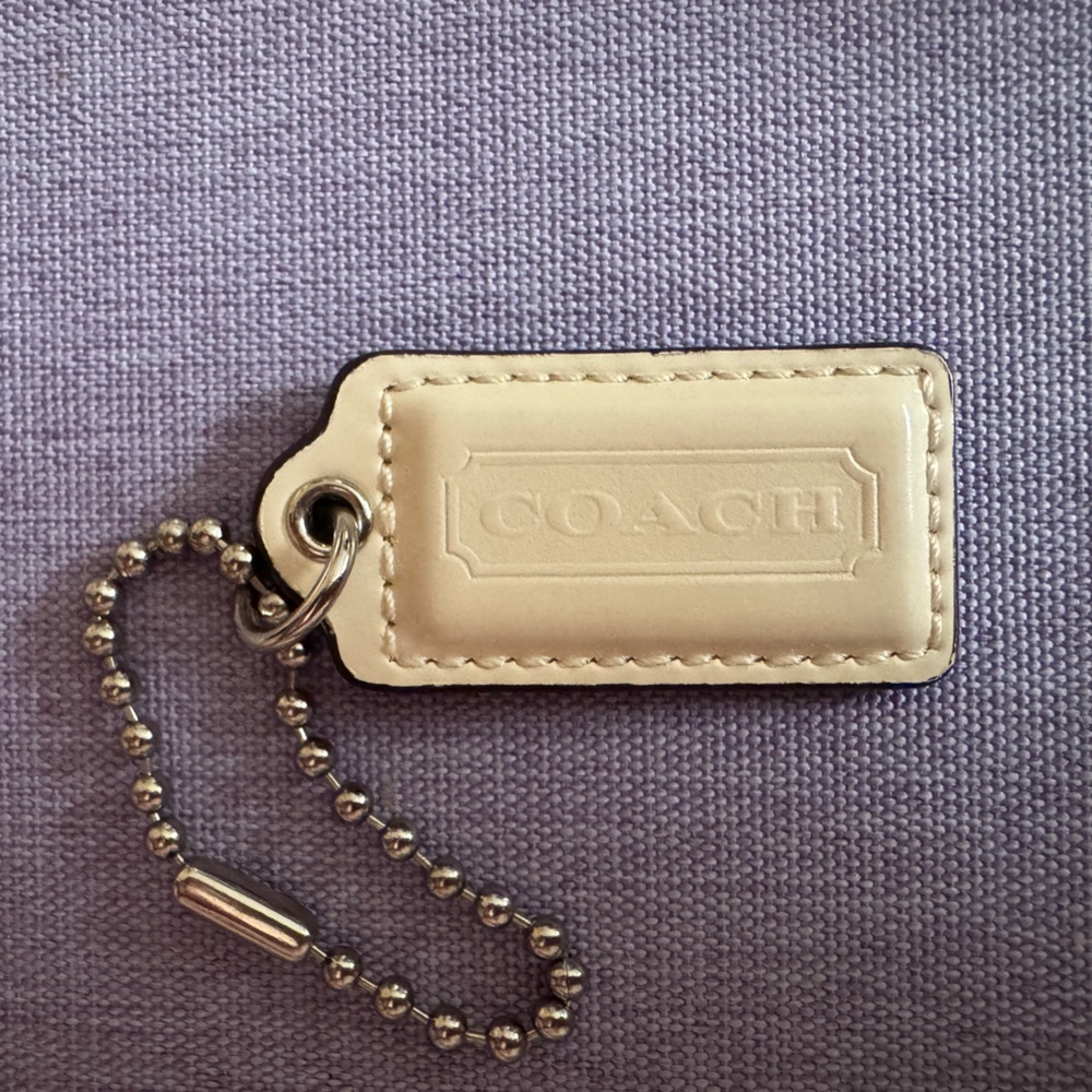 Coach Tan Patent Leather Hang Tag